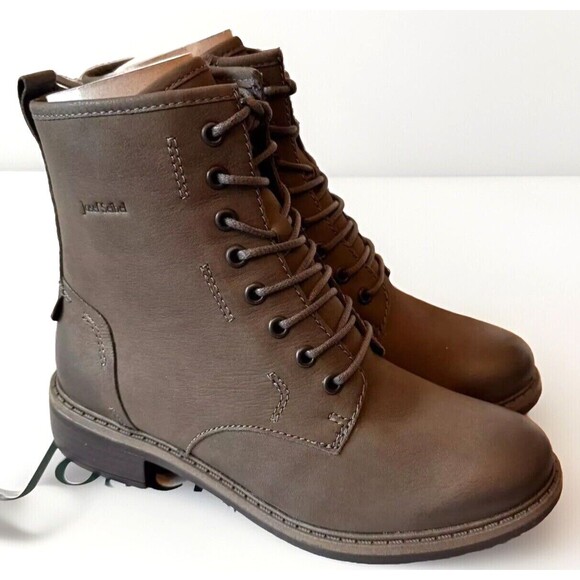 Josef Seibel Selena 06 Womens Leather Warm Military Boots EU 36/US 5-5.5‎ Gray - Picture 1 of 12
